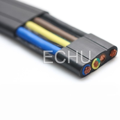 Buy Flame Resistance Flat  Flexible Crane Cable, ECHU Traveling Cable online manufacture