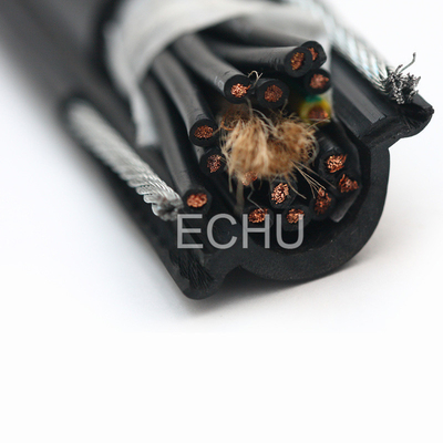 Buy ROUND CRANE CABLES WITH TWO STEELS, ECHU FLAT CABLE online manufacture