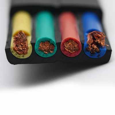 Buy ECHU Flat Traveling Cable, Flat Crane Cable, NBR insulation, NBR Jacket Flat Cable 450/750V online manufacture