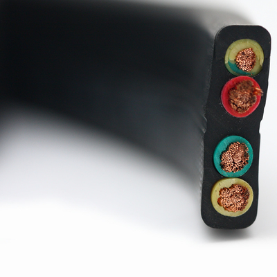 Buy Four Core Crane Cable, Four Core Flat Traveling Cable, ECHU Flat Cable YFFB 4G1.5 online manufacture