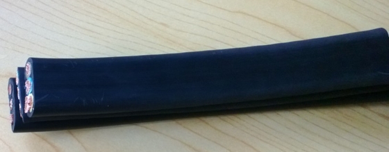 Good price Flat Rubber Crane Cable with Steel Wire Supporting online