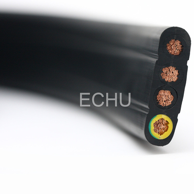 Good price Four Core Crane Cable, Four Core Flat Traveling Cable, ECHU Flat Cable online